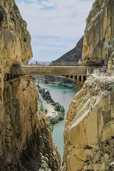 Walkways of Caminito del Rey in Malaga, car hire trip